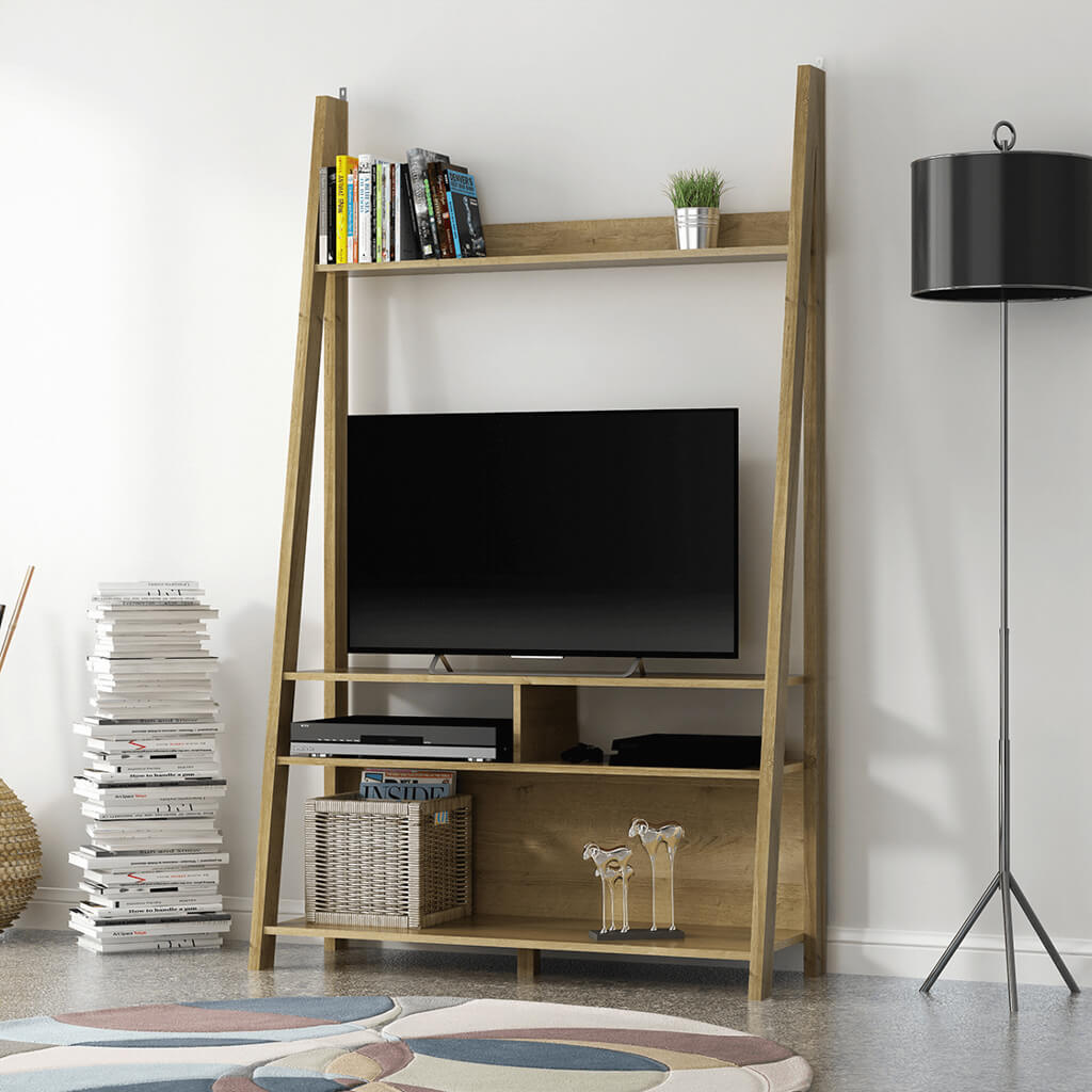 Oak Ladder Media Unit
