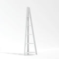 White Corner Ladder Shelving Unit