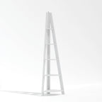 White Corner Ladder Shelving Unit