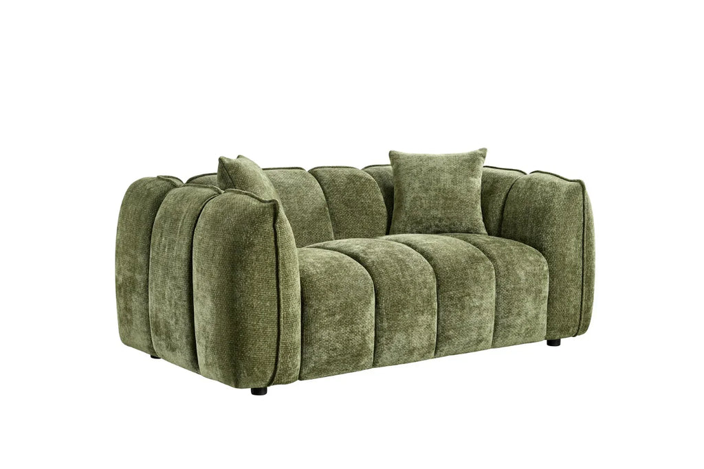 Venice 2 Seater Sofa In Olive Green