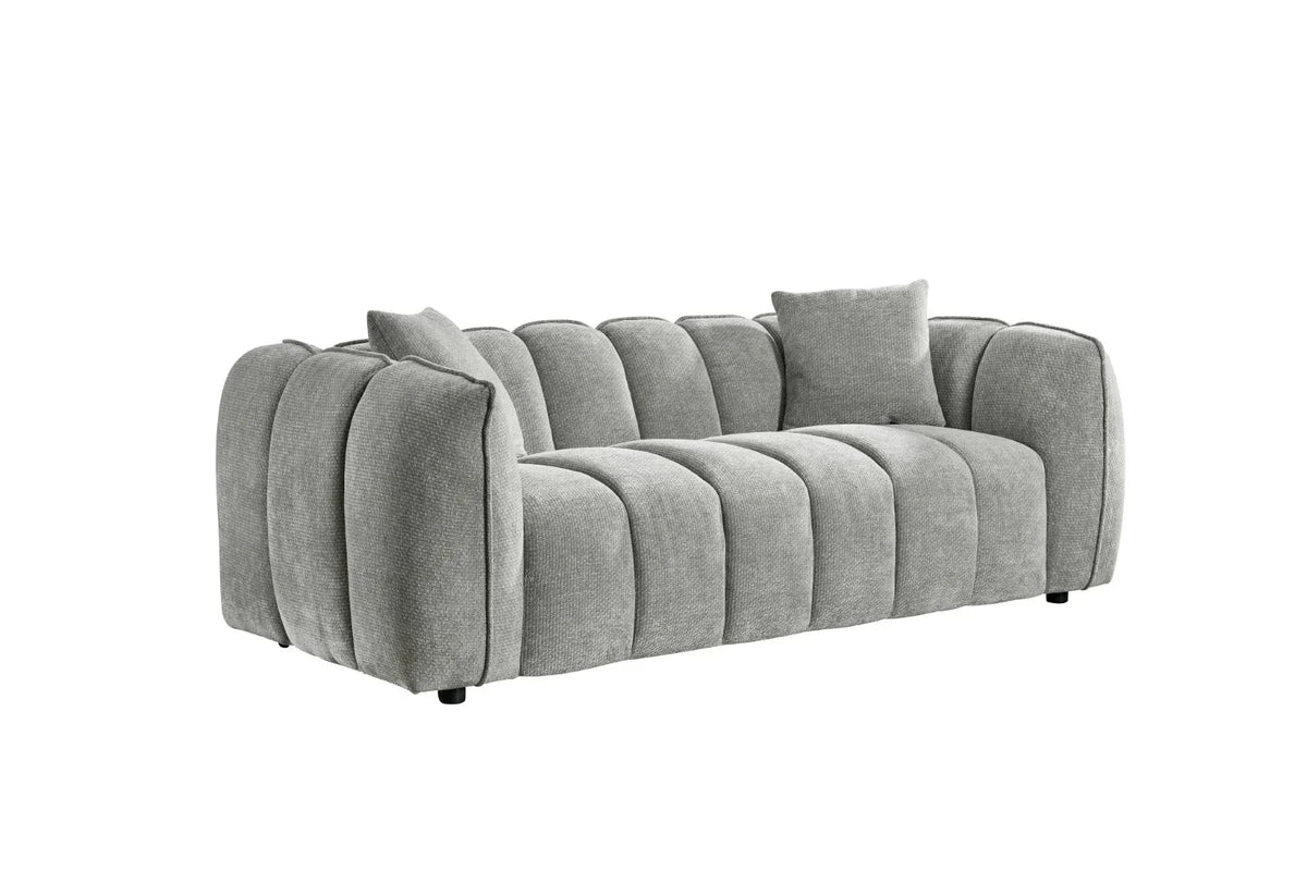 Venice Sofa Set In Grey