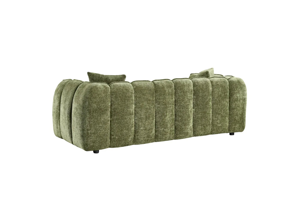 Venice Sofa Set In Olive Green