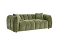 Venice 3 Seater Sofa In Olive Green