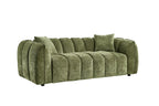 Venice 3 Seater Sofa In Olive Green