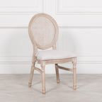 260cm Blanche Wood Rustic Rectangular Dining Table With 8 Louis Chairs