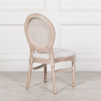 260cm Blanche Wood Rustic Rectangular Dining Table With 8 Louis Chairs