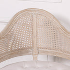 Wooden Louis Upholstered Corner Chair