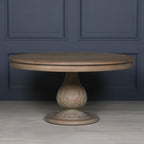 Rustic Washed 150cm Round Acorn Dining Table