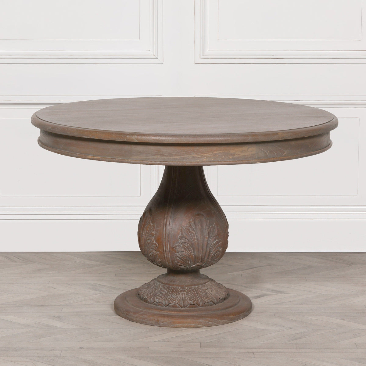 Round Pedestal Acorn Dining Table 120cm