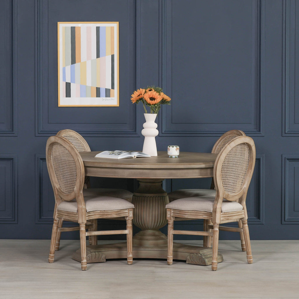 150cm Rustic Round Dining Table