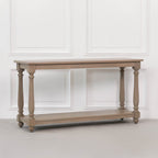 Rustic Wooden Farmhouse Console Table