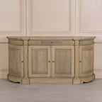 Rustic Wooden Fluted Buffet Sideboard