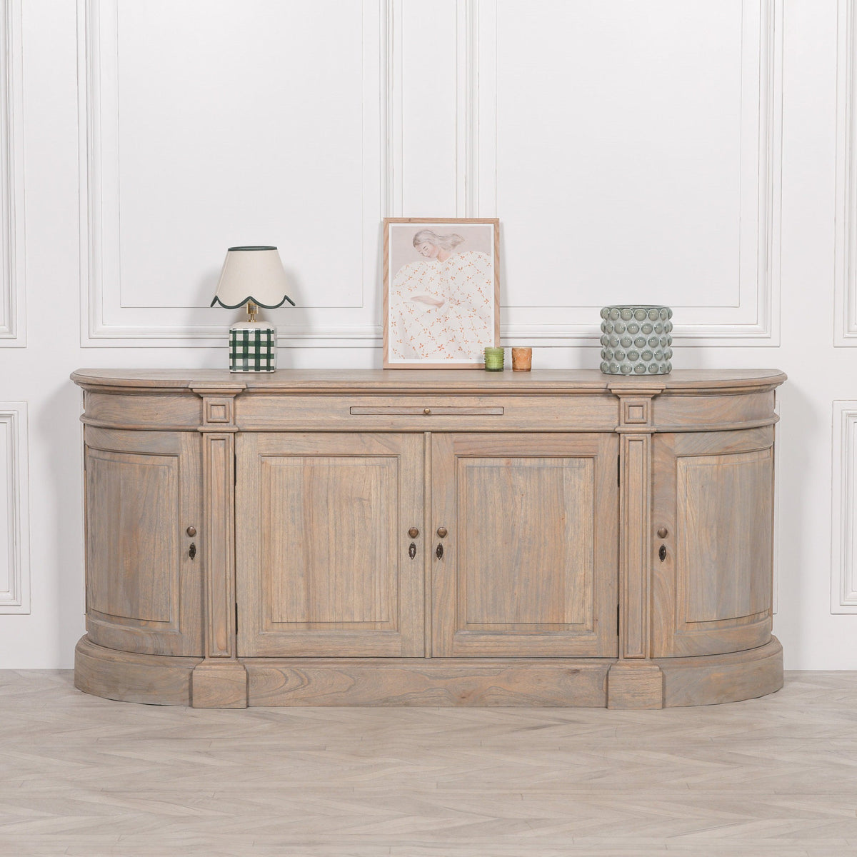Rustic Wooden Large Buffet Sideboard