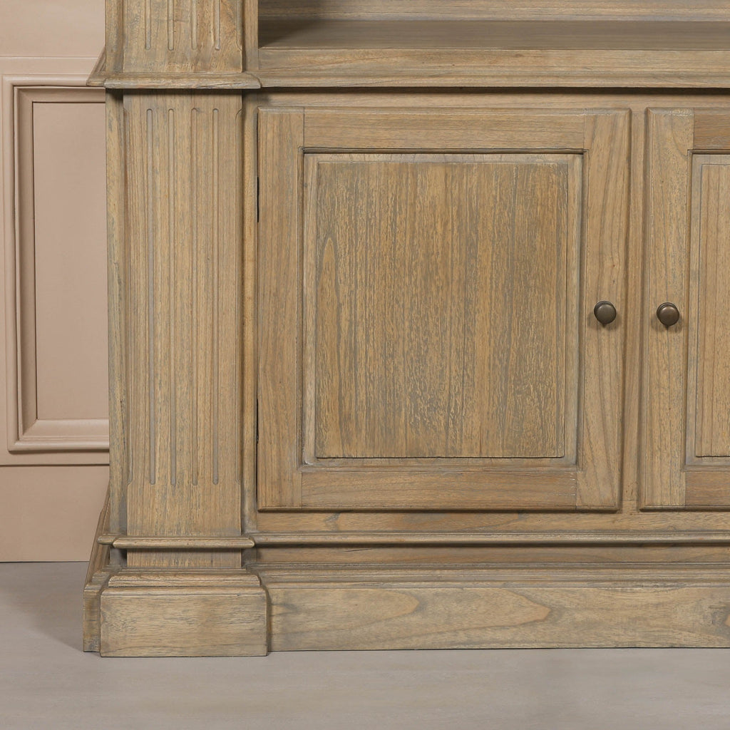 Large Rustic Open Bookcase