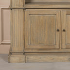 Large Rustic Open Bookcase