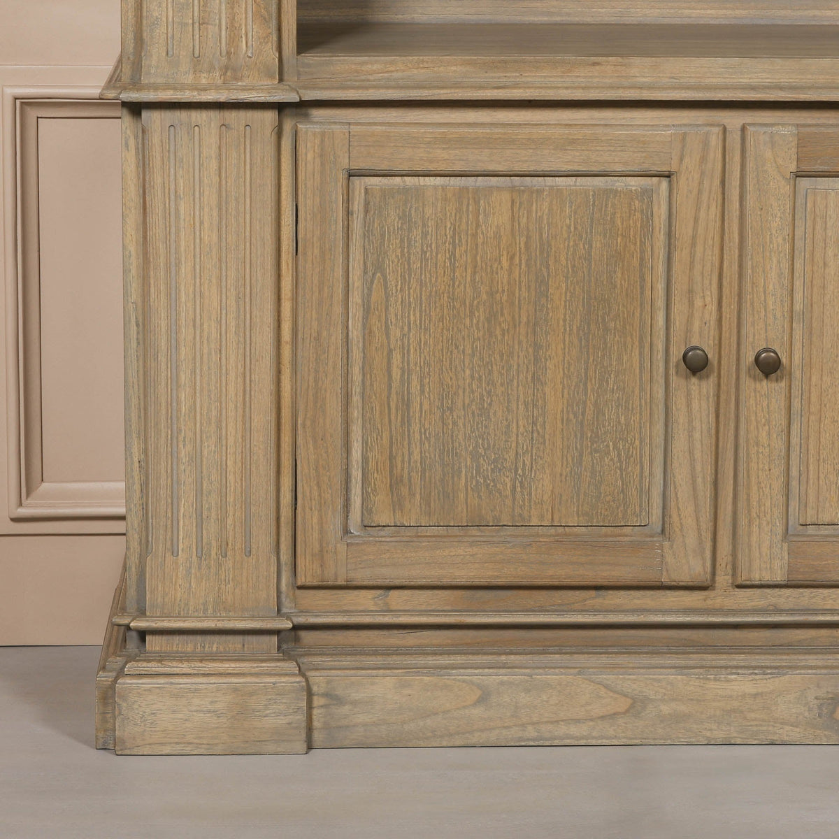 Large Rustic Open Bookcase