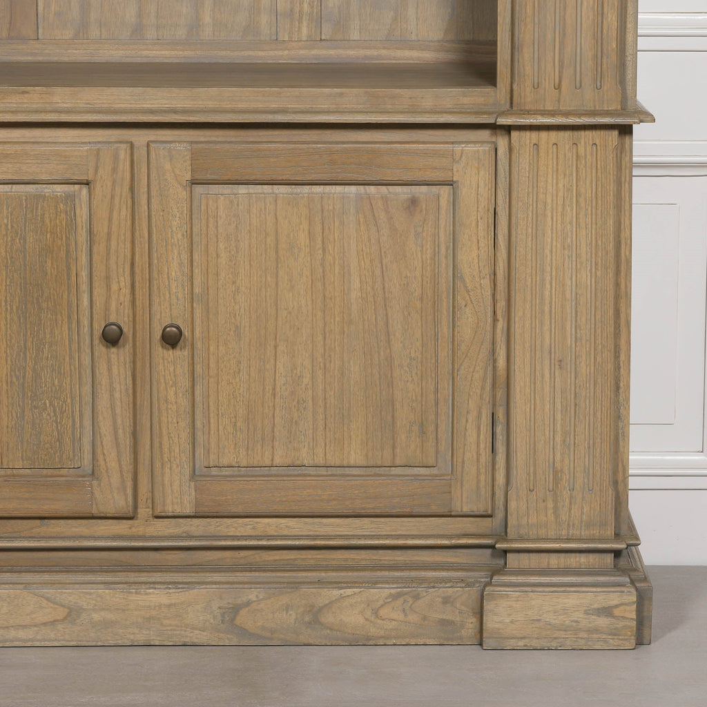 Large Rustic Open Bookcase