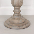 Rustic Wooden Round Dining Table 162cm