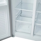 430L American Style Fridge Freezer in Silver