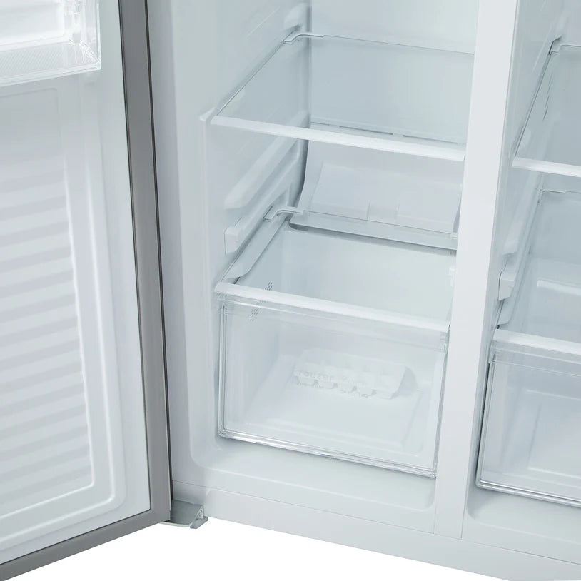 430L American Style Fridge Freezer in Silver