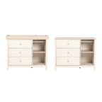 Wanderer 2 Piece Nursery Room Furniture Set Cashmere and Oak