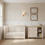 Wanderer 2 Piece Nursery Room Furniture Set Cashmere and Oak