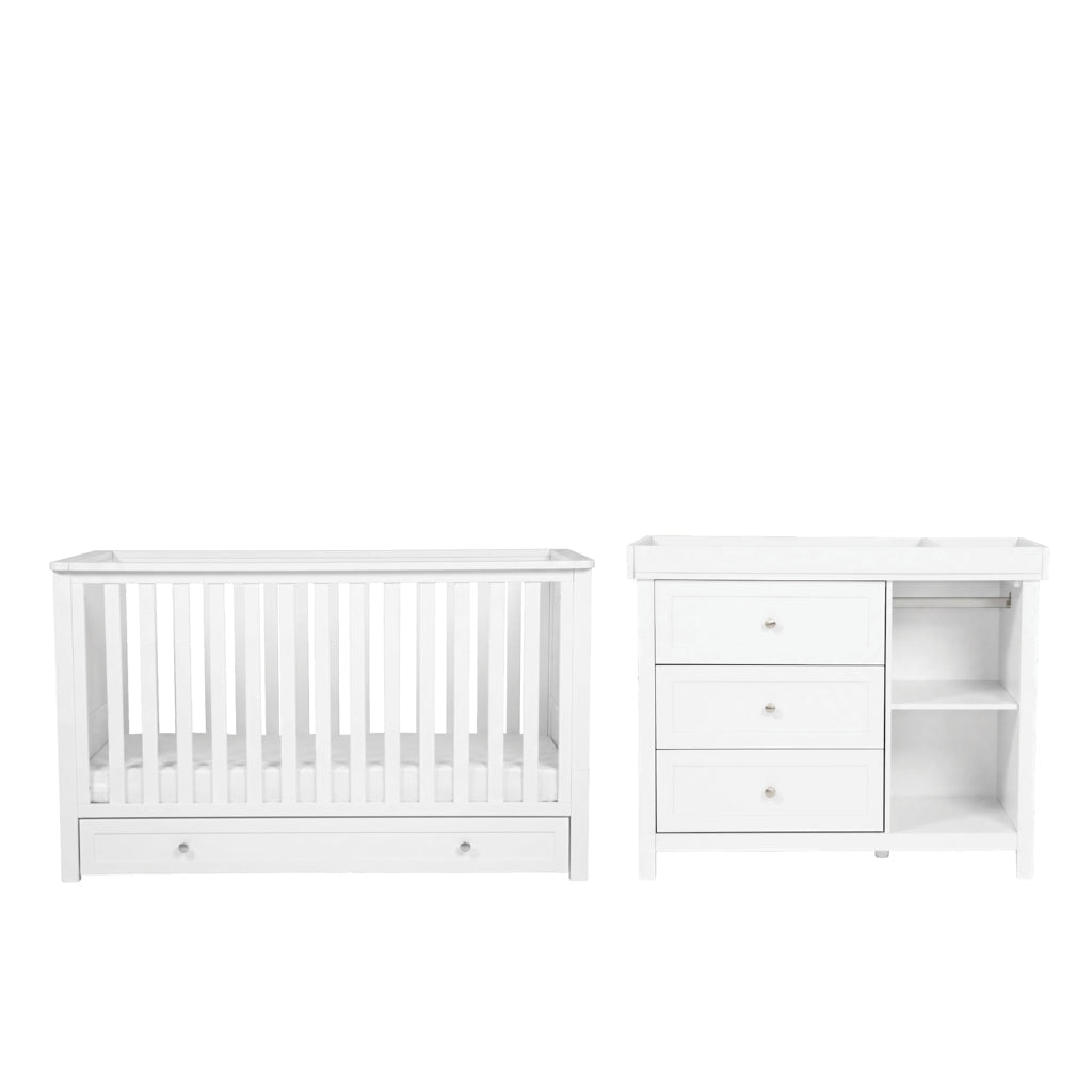 Wanderer 2 Piece Nursery Room Furniture Set White