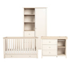 Wanderer 3 Piece Nursery Room Furniture Set Cashmere and Oak