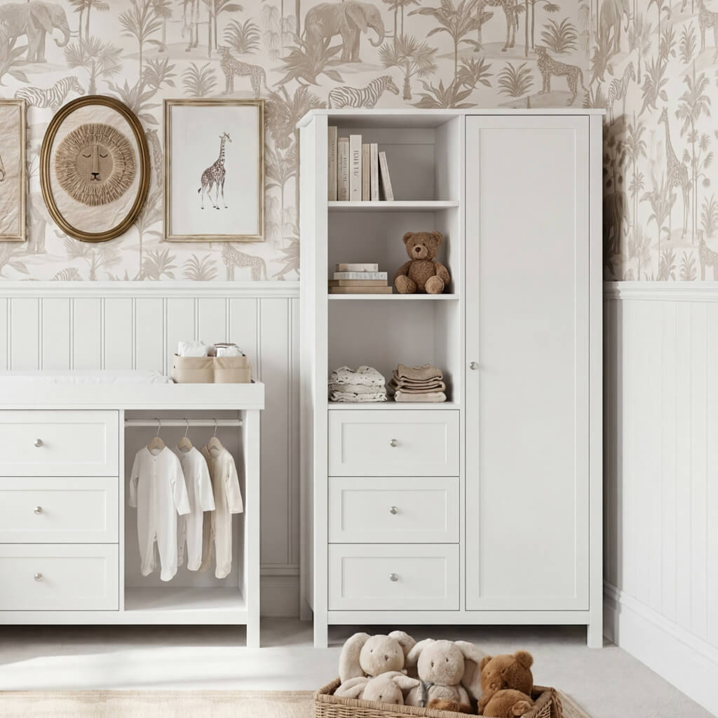 Wanderer Nursery Wardrobe White