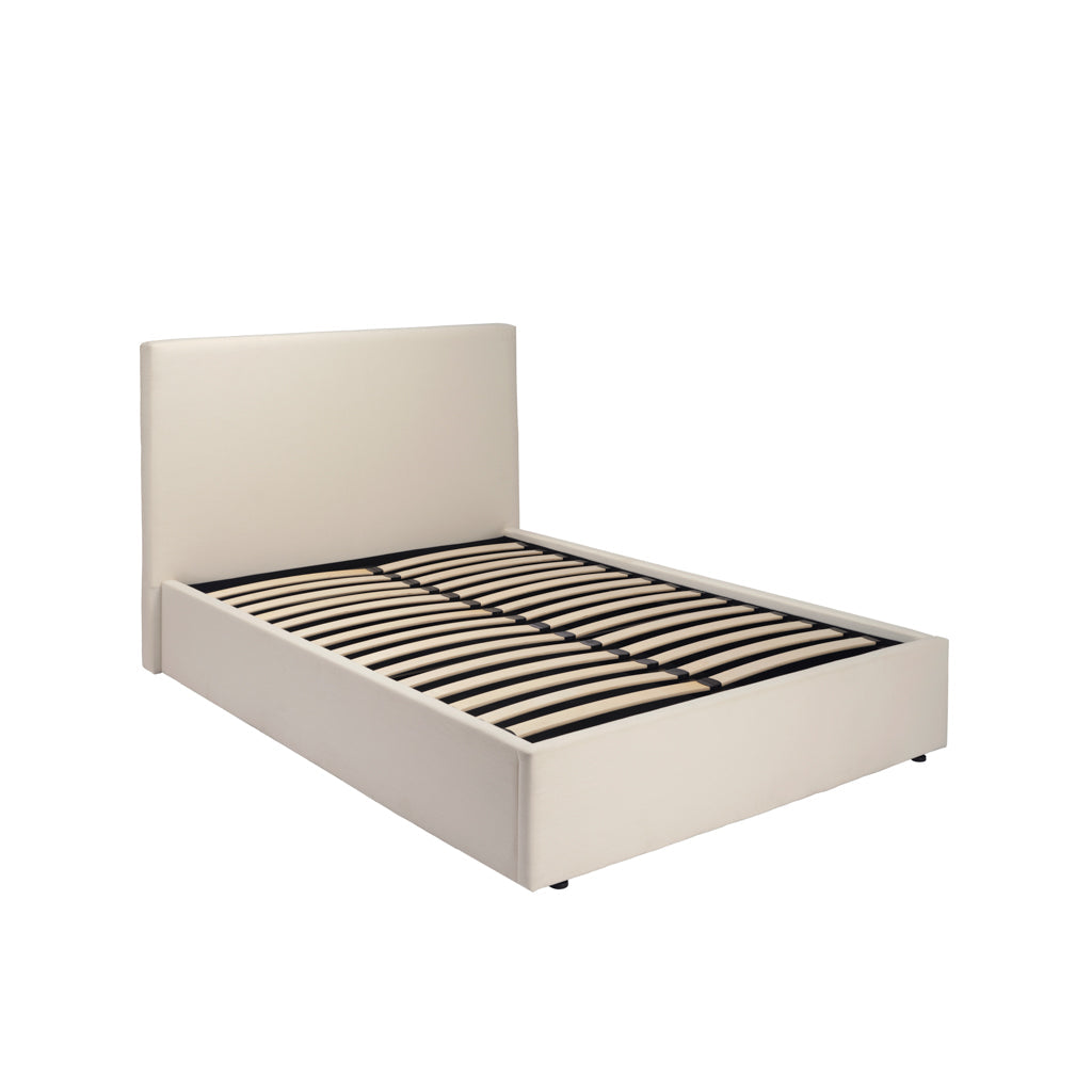 Wilder Antique White King Ottoman Bed