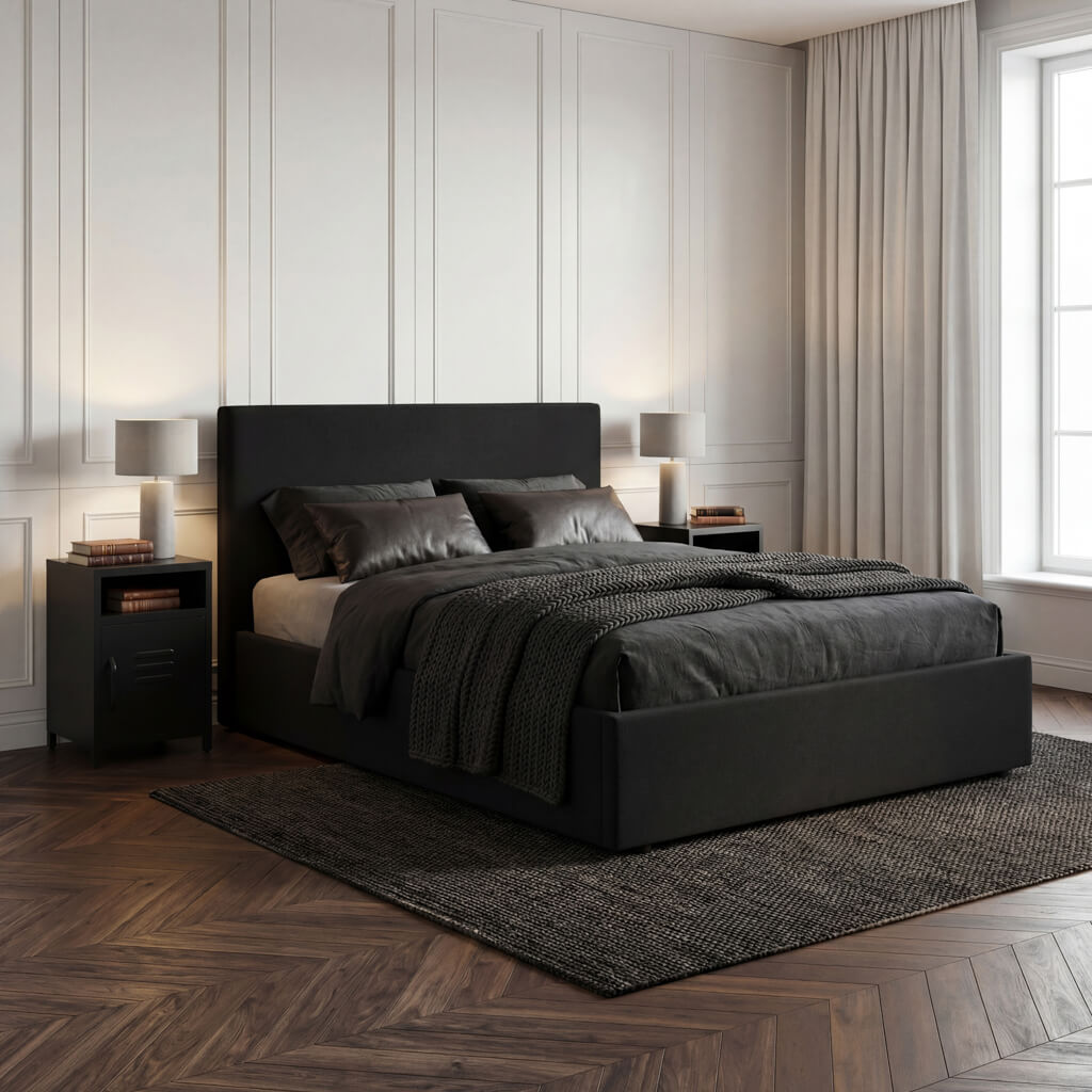 Wilder Onyx Double Ottoman Bed