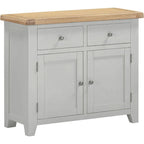 3 Piece Grey & Oak Living Room Furniture Set
