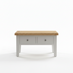 Windsor 2 Drawer Coffee Table - Ivory/Oak