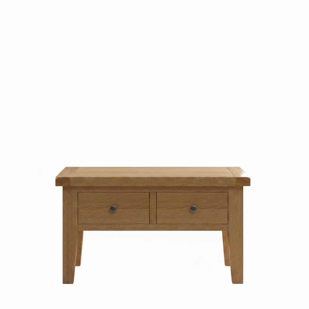 Windsor 2 Drawer Coffee Table - Natural Oak