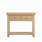 Windsor 2 Drawer Console Table - Natural Oak
