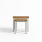 Windsor Nest Of 2 Tables - Ivory/Oak