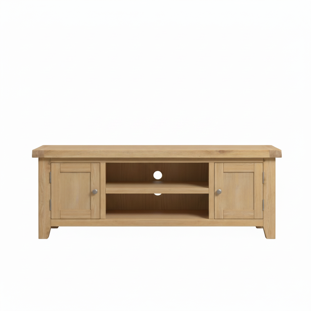Windsor Straight TV Unit - Natural Oak