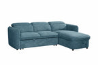 Capri Universal Corner Sofabed With Storage in blue