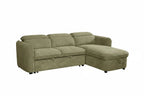 Capri Universal Corner Sofabed With Storage in Green