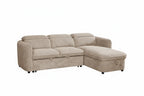 Capri Universal Corner Sofabed With Storage in Beige