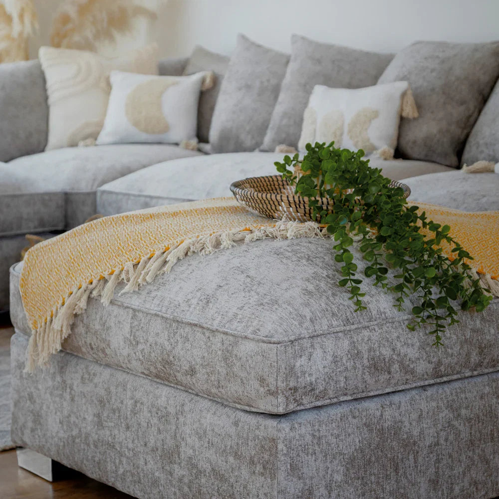 Bishop Scatterback or Fullback U Shape Sofa in either Truffle or Platinum