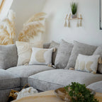 Bishop Scatterback or Fullback U Shape Sofa in either Truffle or Platinum