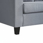 Light Grey Fabric Universal Corner Sofa