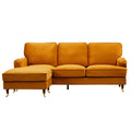 Olivia Burnt Orange Universal L Shape Corner Sofa by Harry Christian Home