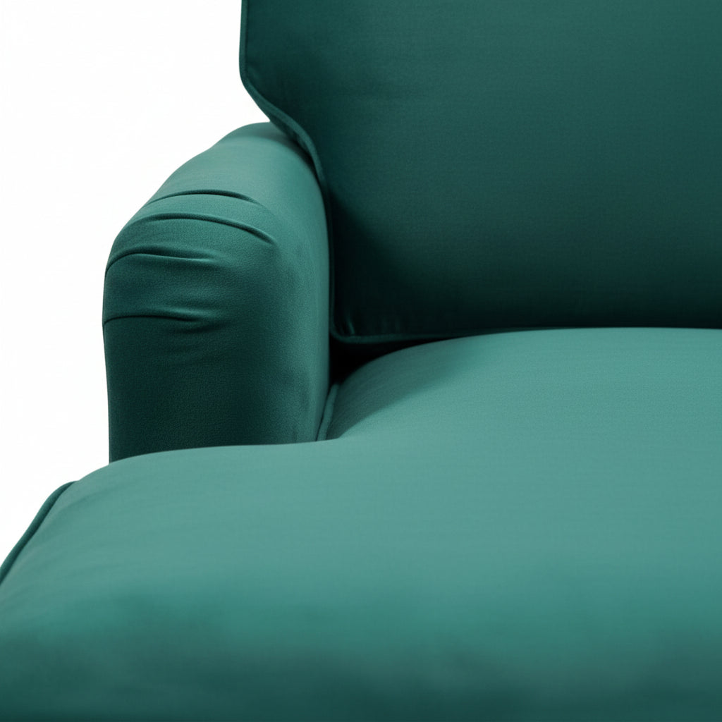 Olivia 3 Seater Sofa in Forest Green Velvet by Harry Christian Home