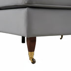 Olivia 3 Seater Sofa in Grey Velvet by Harry Christian Home