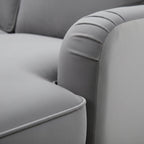 Olivia Grey Velvet U Shape Sofa by Harry Christian Home