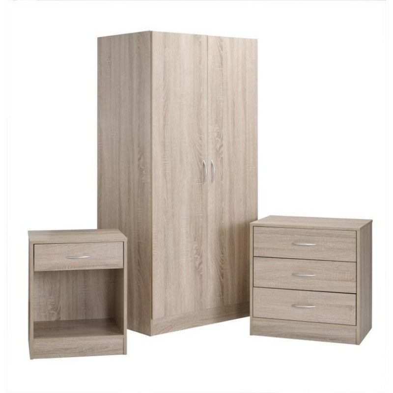 Oak 3 Piece Bedroom Set