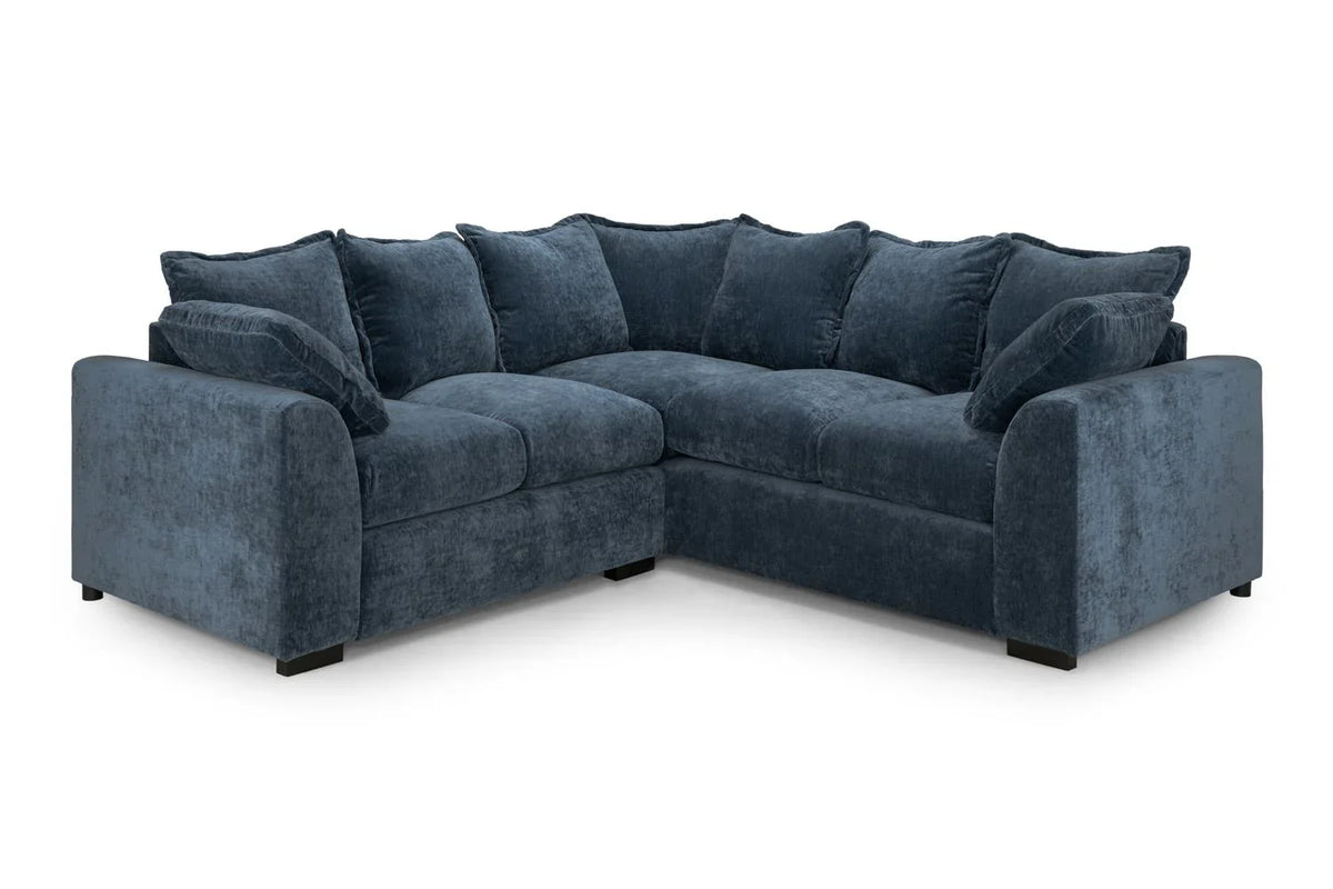 Colbee Large Corner Sofa In Blue