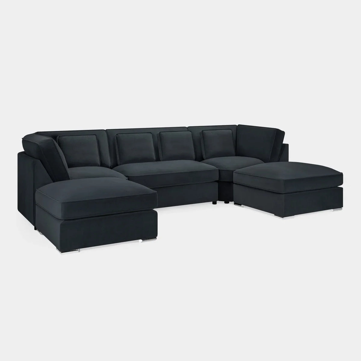 Belgravia U-Shape Sofa In Slate